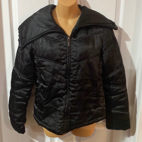 BKE Buckle soft, black puffy coat. Women’s size M - Picture 1 of 2